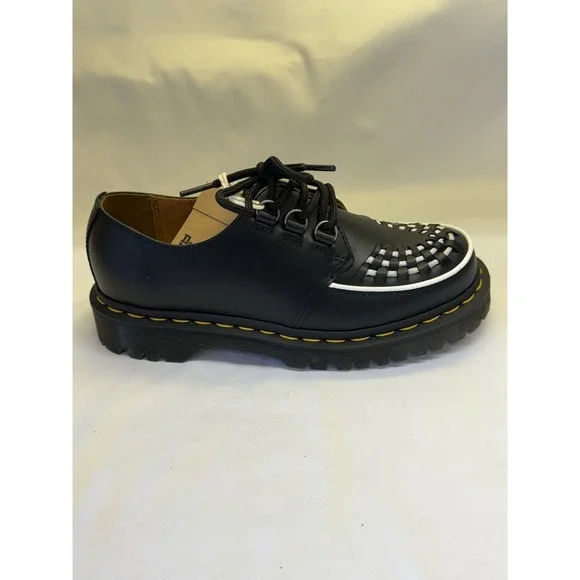 Dr. Martens Ramsey Smooth Leather Creepers Black Shoes - Women's Sz 6 - NWOB - Picture 5 of 13